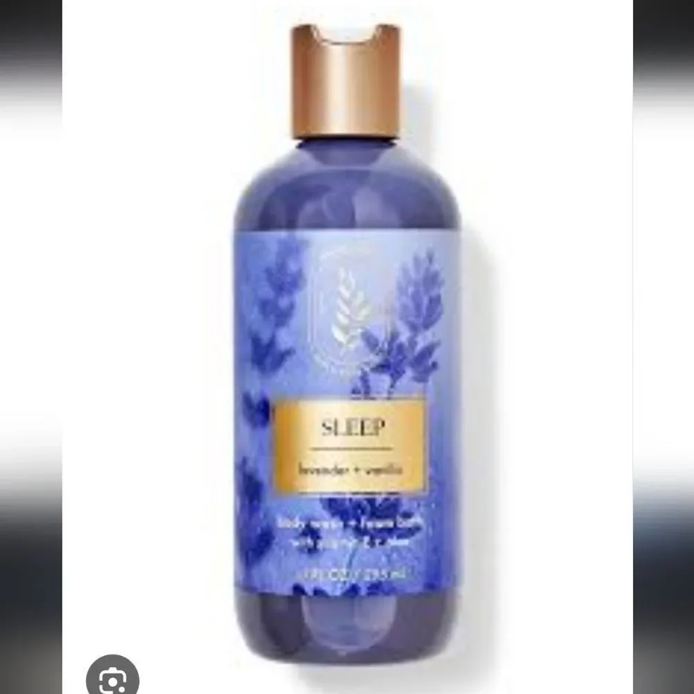 Sleep Lavabder + Vanilla Bath and body works Body Wash + Foam